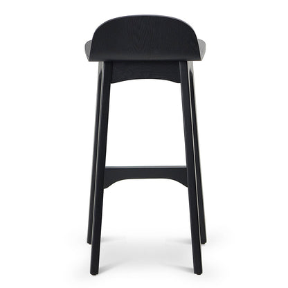 Connor 65cm Bar Stool - Full Black