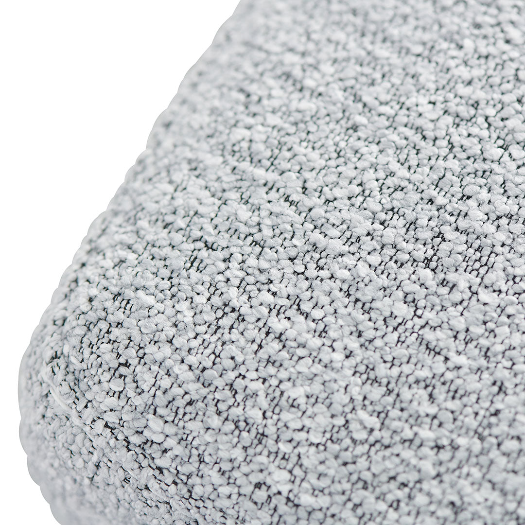 Adela Hail Grey Bar Stool - Brushed Gold Base