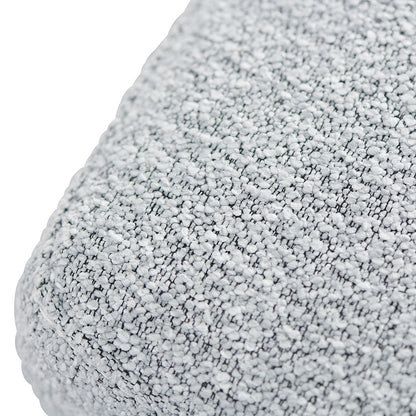 Adela Hail Grey Bar Stool - Brushed Gold Base