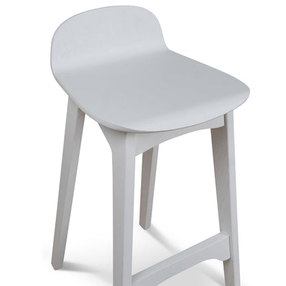 Connor 65cm Bar Stool - Full White