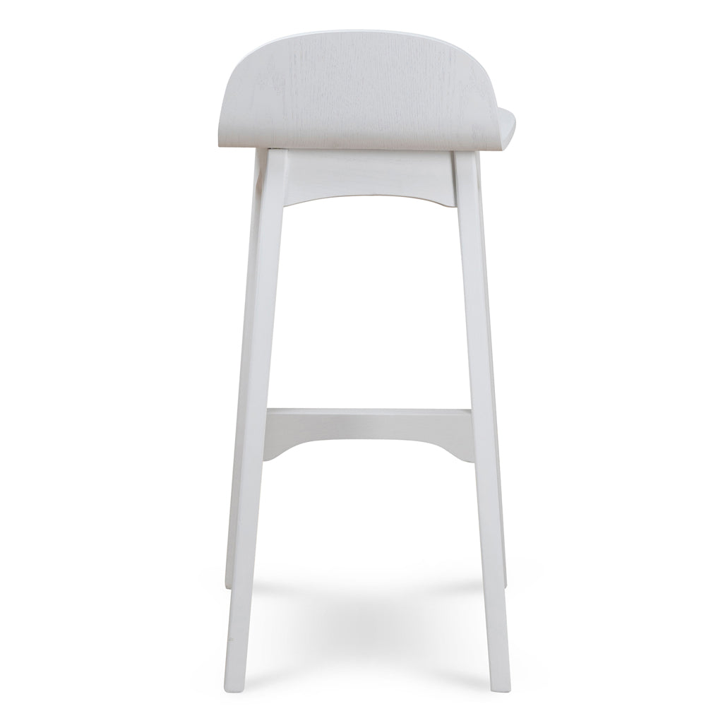 Connor 65cm Bar Stool - Full White