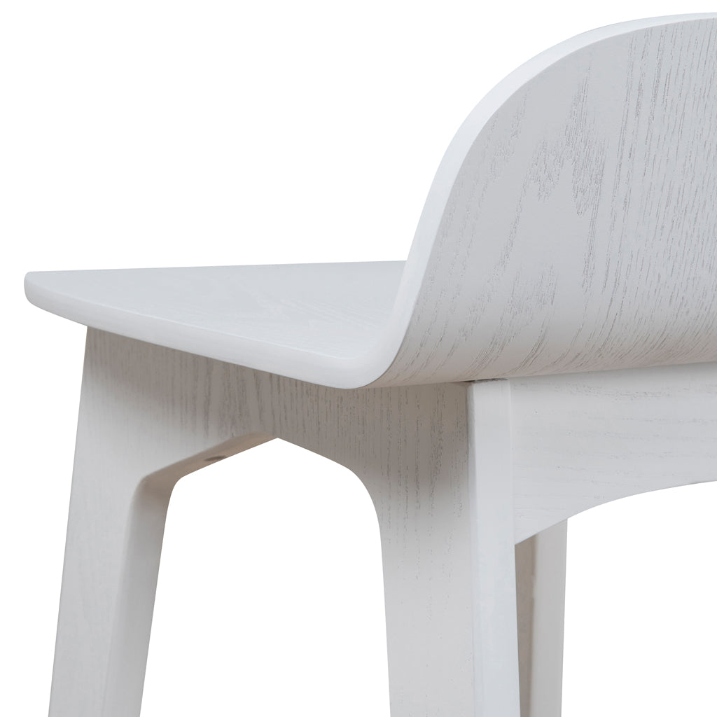Connor 65cm Bar Stool - Full White