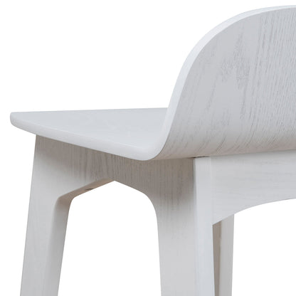 Connor 65cm Bar Stool - Full White