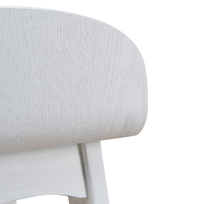 Connor 65cm Bar Stool - Full White