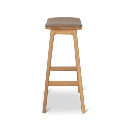 Cyprus 67cm Natural Bar Stool - Mocha Brown