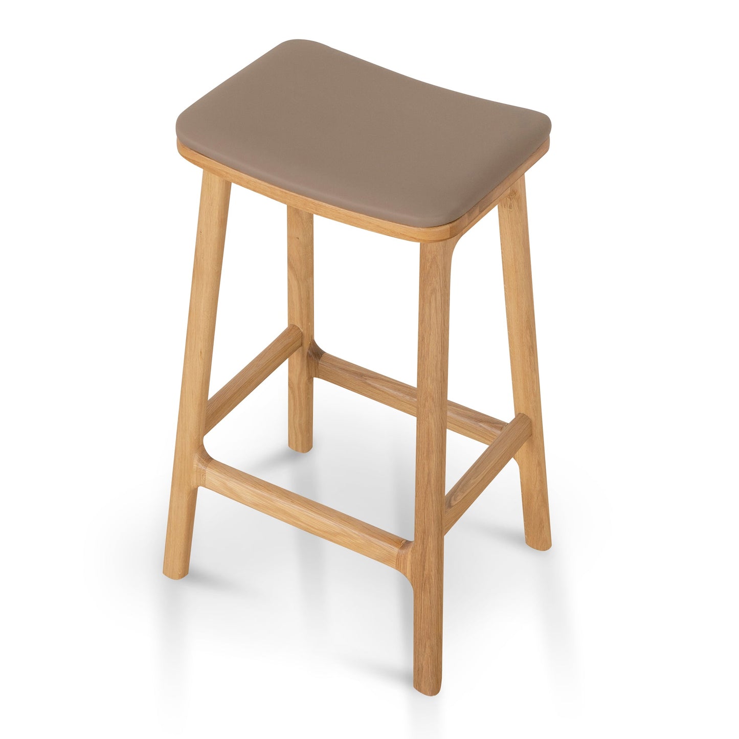 Cyprus 67cm Natural Bar Stool - Mocha Brown