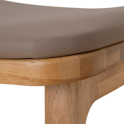 Cyprus 67cm Natural Bar Stool - Mocha Brown