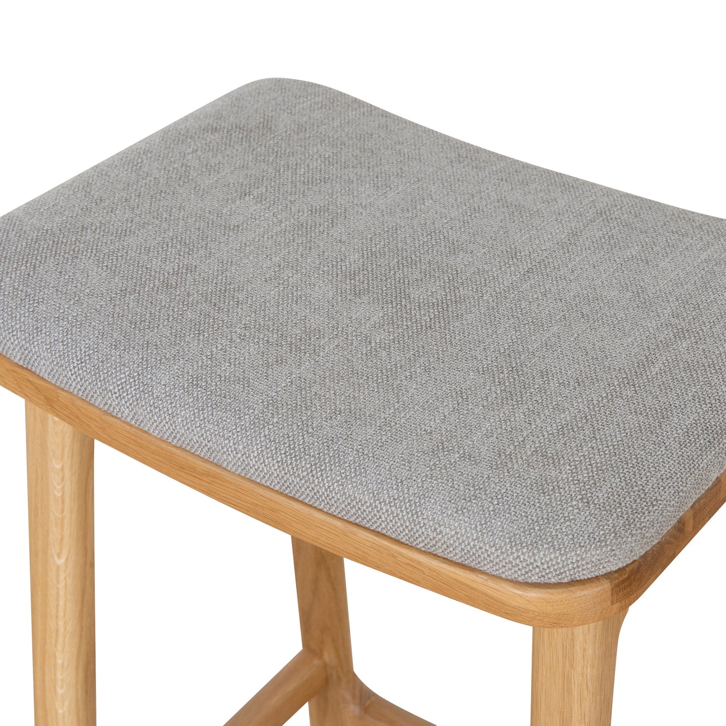 Cyprus 67cm Natural Bar Stool - Grey