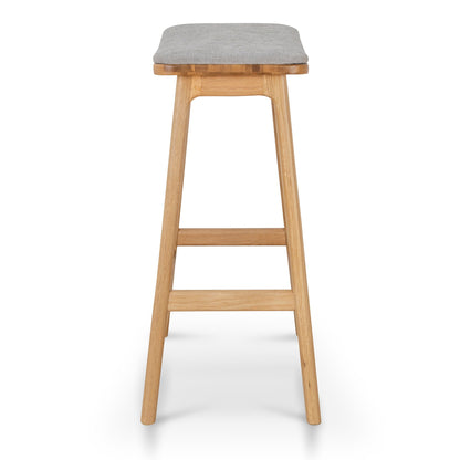 Cyprus 67cm Natural Bar Stool - Grey