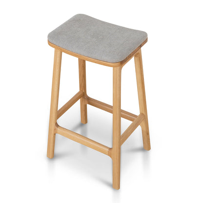 Cyprus 67cm Natural Bar Stool - Grey