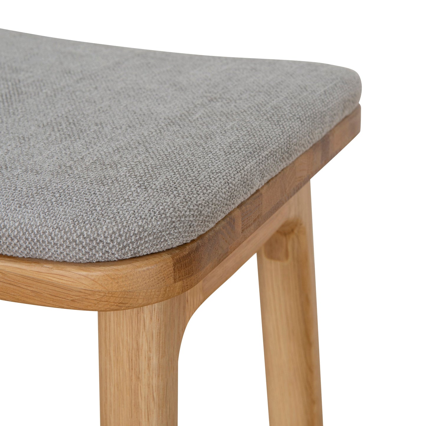 Cyprus 67cm Natural Bar Stool - Grey