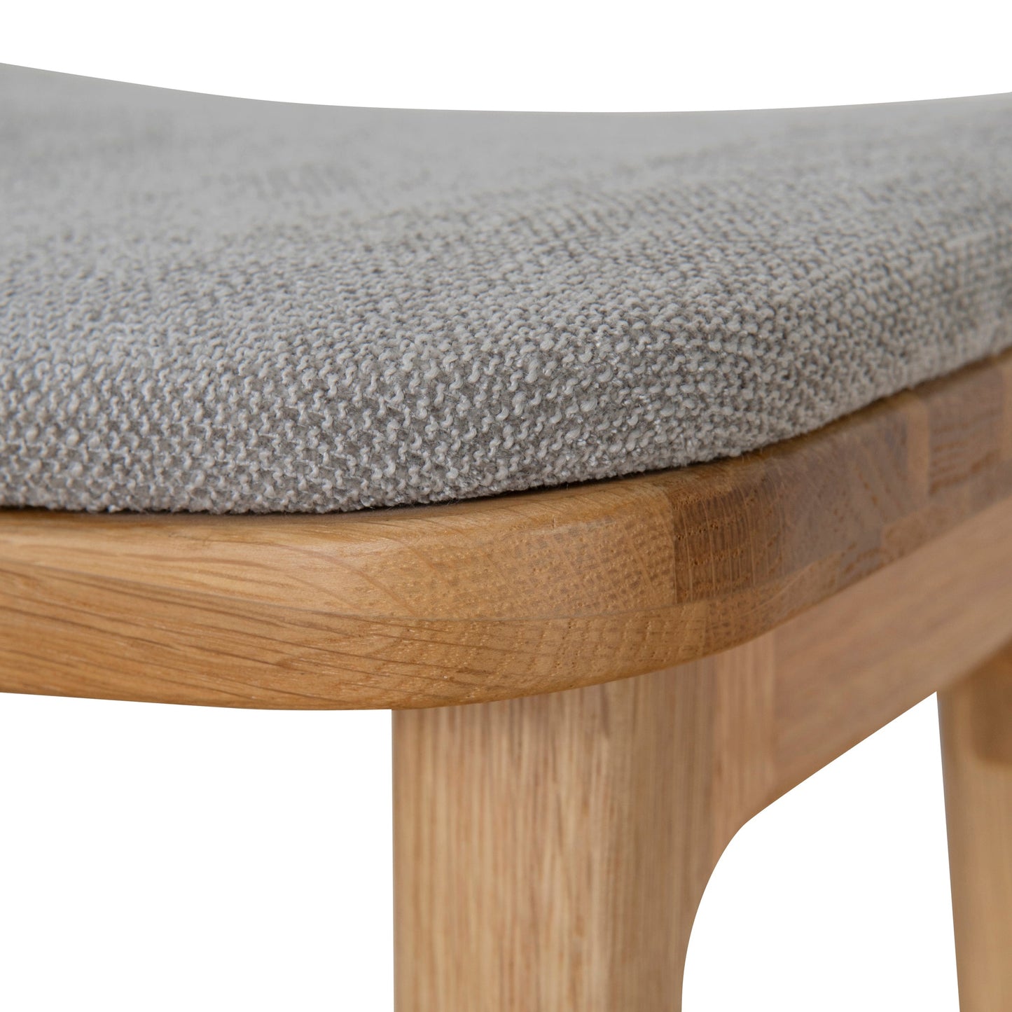 Cyprus 67cm Natural Bar Stool - Grey