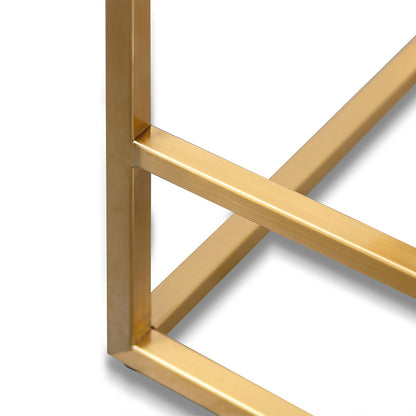 Adela Black Boucle Bar Stool - Brushed Gold Base