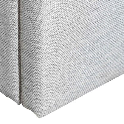 Betsy Fabric Single Bed Frame - Pearl Grey with Storage