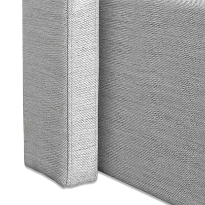 Betsy Fabric Single Bed Frame - Pearl Grey with Storage