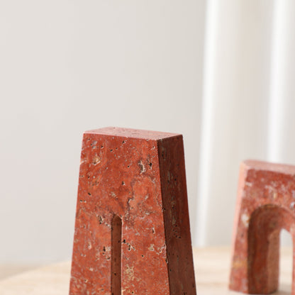 Brava Arch Hight Marble Sclupture - Red