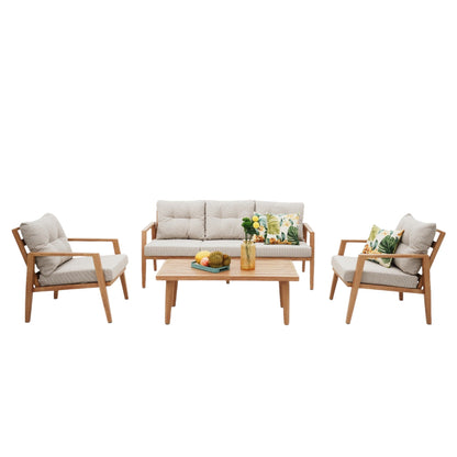 Brighton 4pcs Outdoor Lounge Set