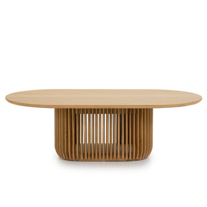 Arvena 1.3m Oval Coffee Table - Natural