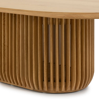 Arvena 1.3m Oval Coffee Table - Natural