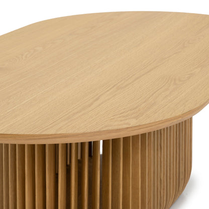 Arvena 1.3m Oval Coffee Table - Natural