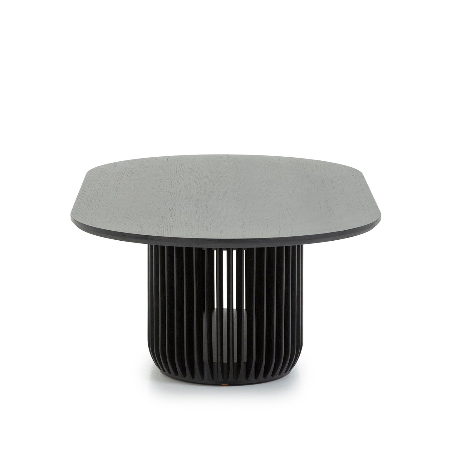 Arvena 1.3m Oval Coffee Table - Black Stain