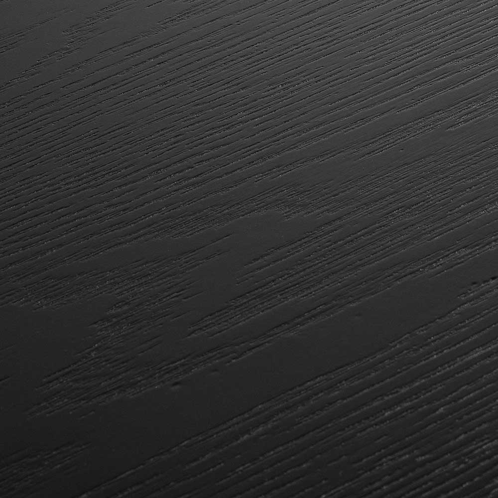 Brenda 1.1m Wooden Round Coffee Table - Black