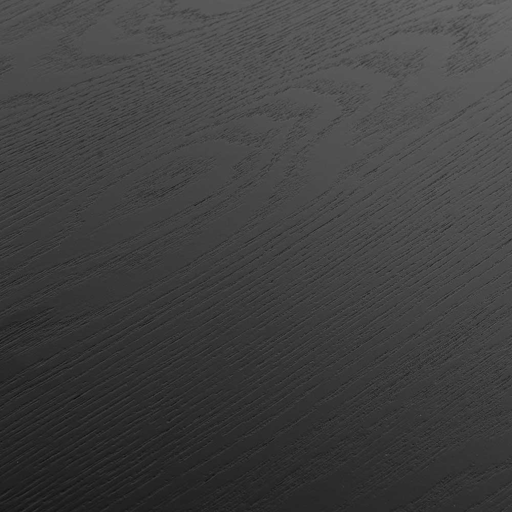 Brenda 1.1m Wooden Round Coffee Table - Black