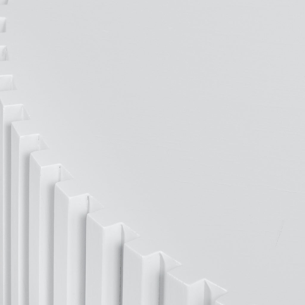 Alfaro Oak Round Coffee Table - White