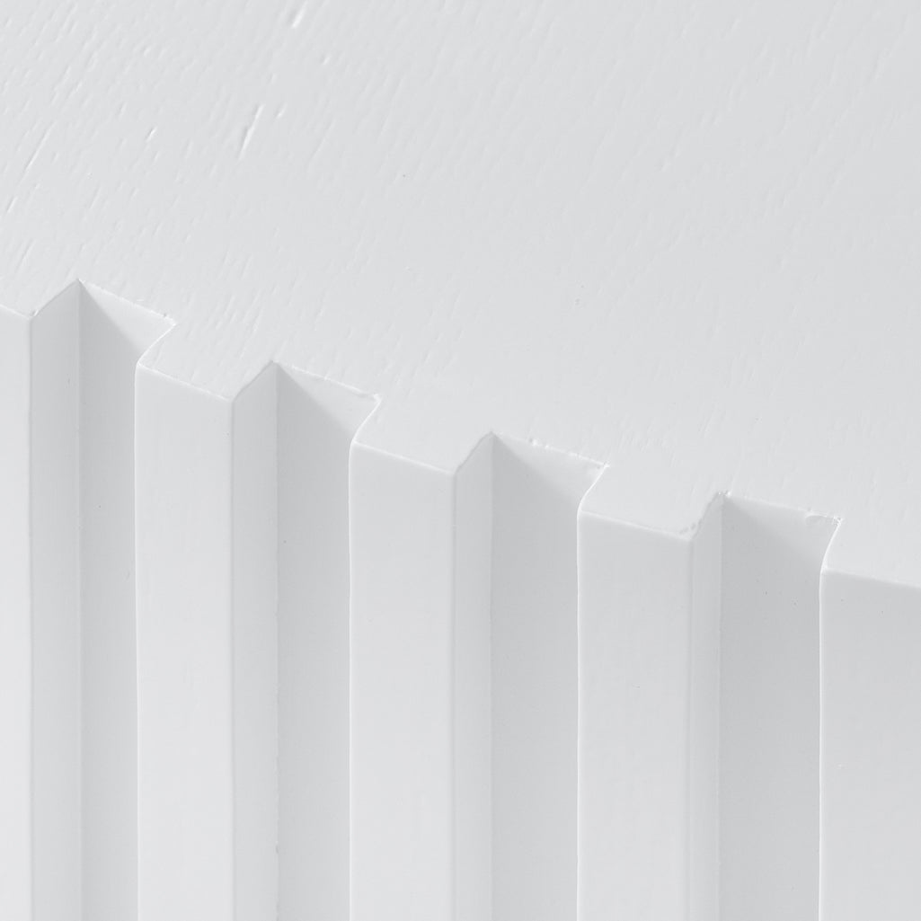 Alfaro Oak Round Coffee Table - White