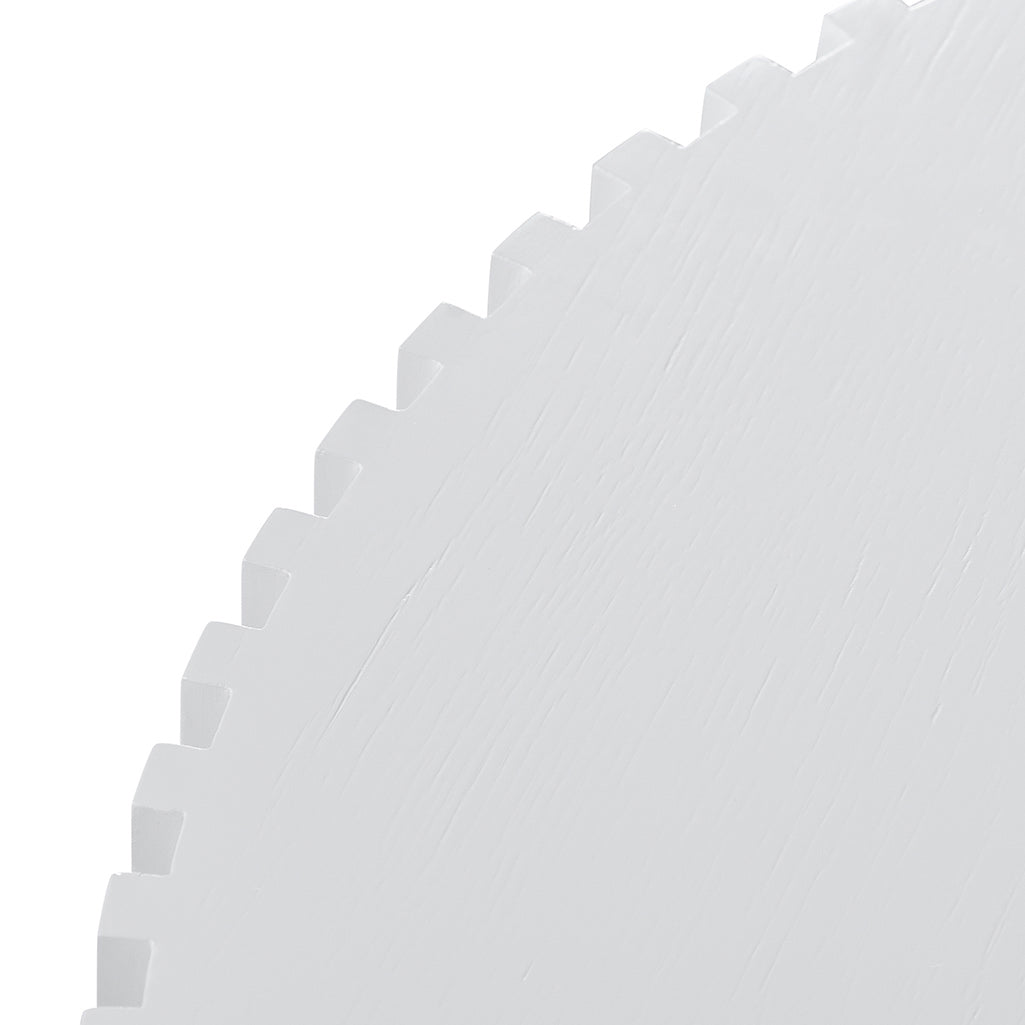 Alfaro Oak Round Coffee Table - White