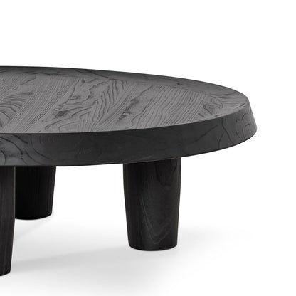 Auston 100cm Round Coffee Table - Black