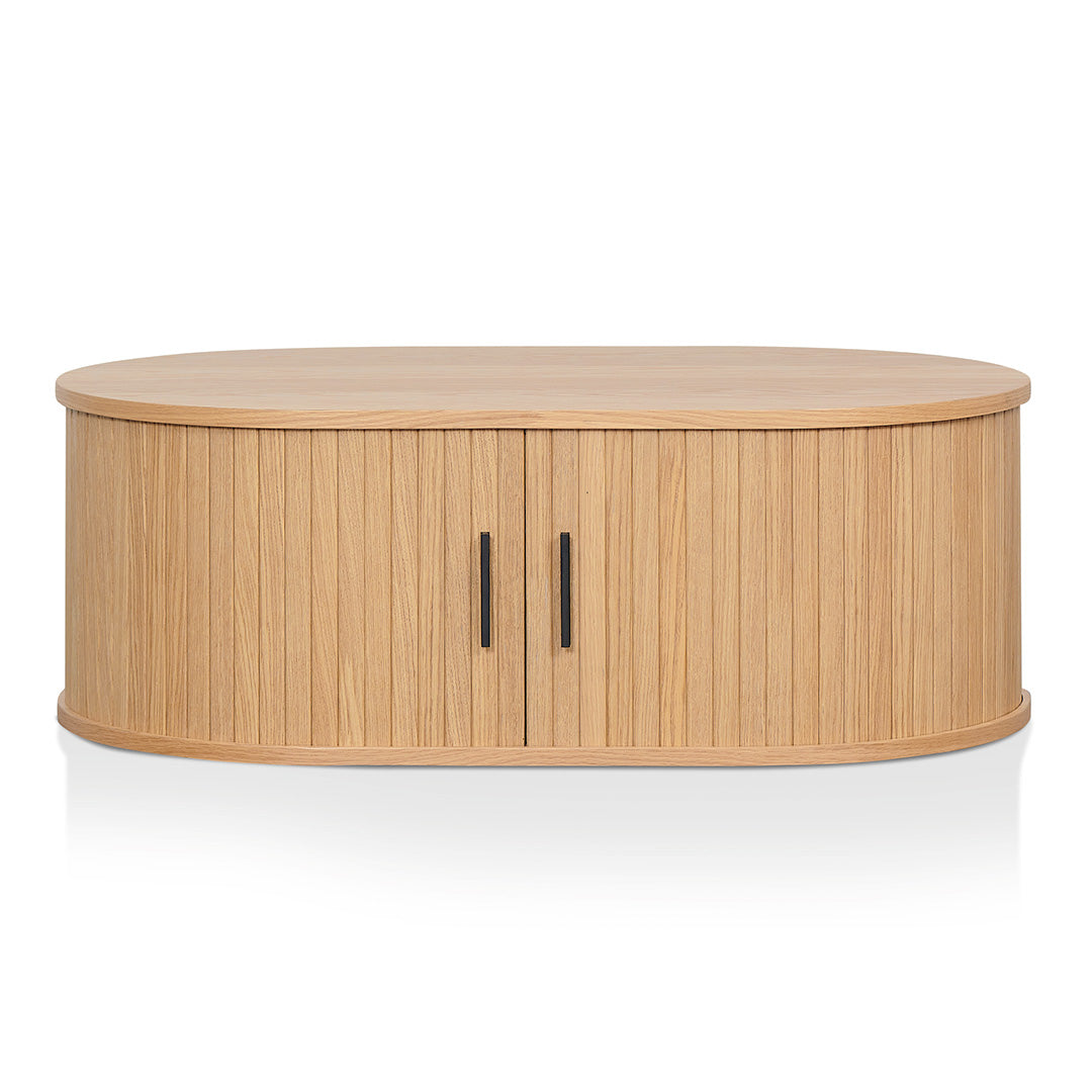 Dania 100cm Oval Coffee Table - Natural