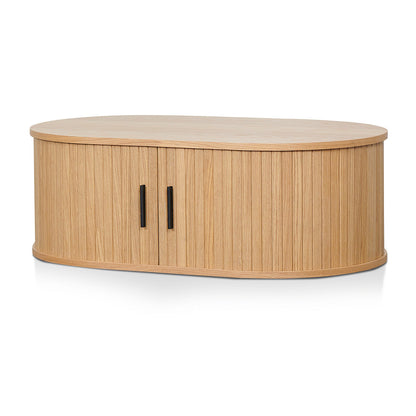 Dania 100cm Oval Coffee Table - Natural