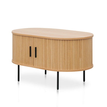 Dania 100cm Oval Coffee Table - Natural