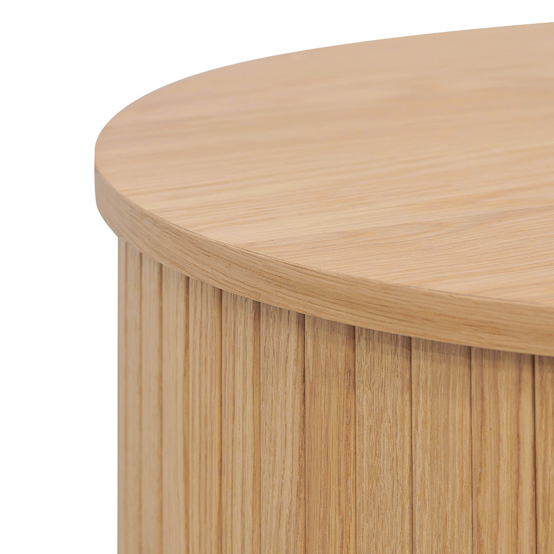 Dania 100cm Oval Coffee Table - Natural