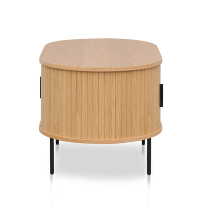 Dania 100cm Oval Coffee Table - Natural