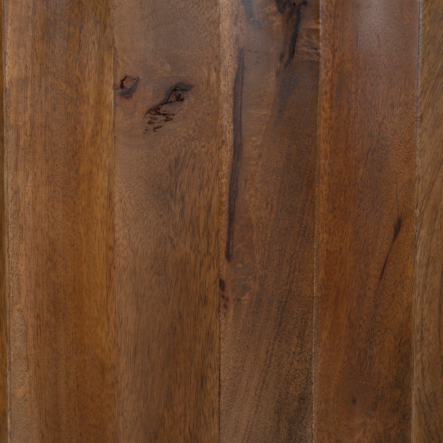 Avanti 89cm Travertine Top Round Coffee Table - Walnut