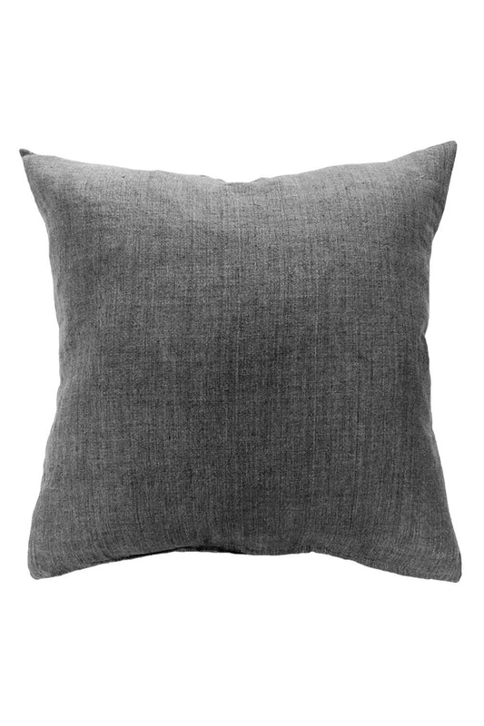 Baya Indira Linen Cushion - Charcoal