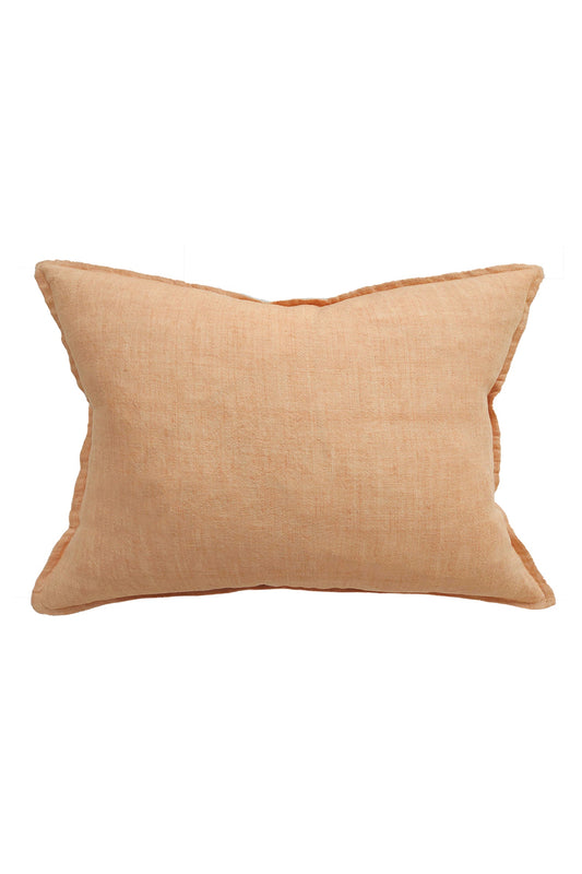 Baya Arcadia Linen Cushion - Toasted Coconut