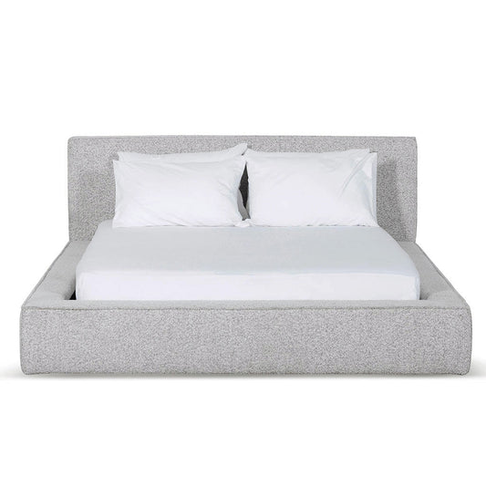 Castillo Queen Bed Frame - Cloudy Pepper Boucle