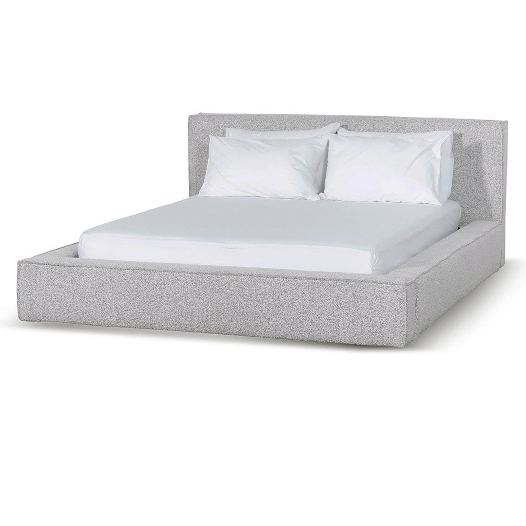 Castillo Queen Bed Frame - Cloudy Pepper Boucle