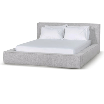 Castillo Queen Bed Frame - Cloudy Pepper Boucle