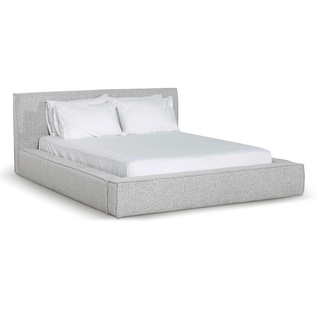 Castillo Queen Bed Frame - Cloudy Pepper Boucle