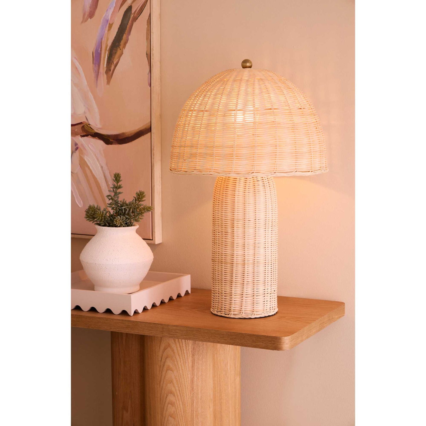 Celestina Rattan Table Lamp - Natural