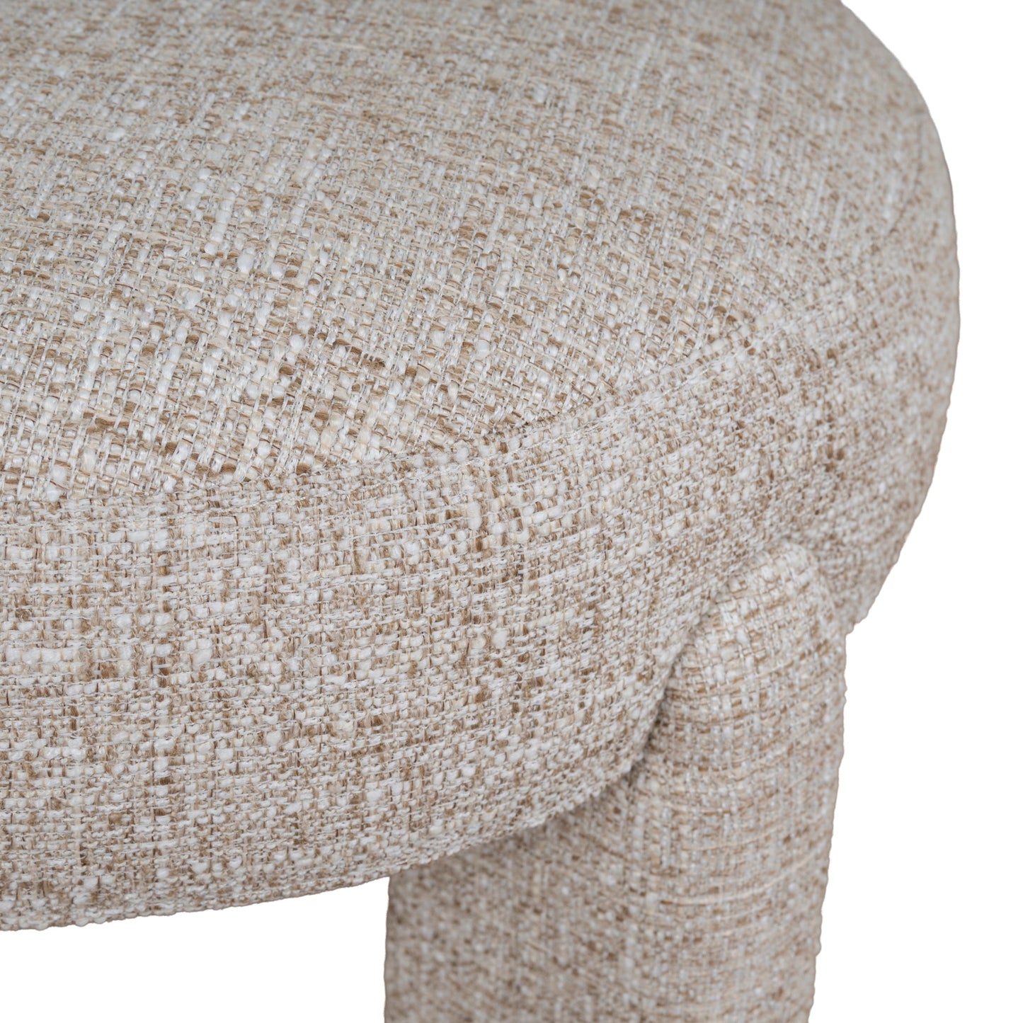 Cory Fabric Dining Chair - Pale Beige