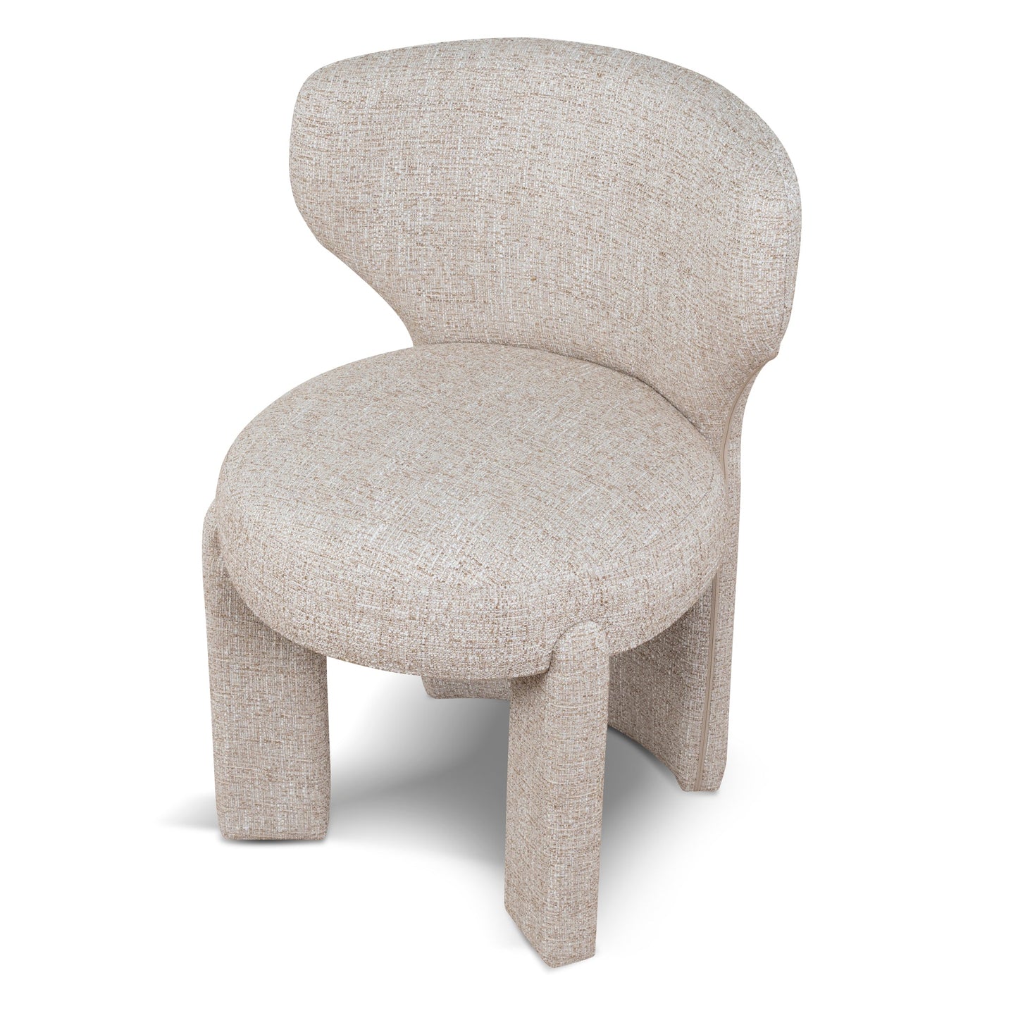 Cory Fabric Dining Chair - Pale Beige