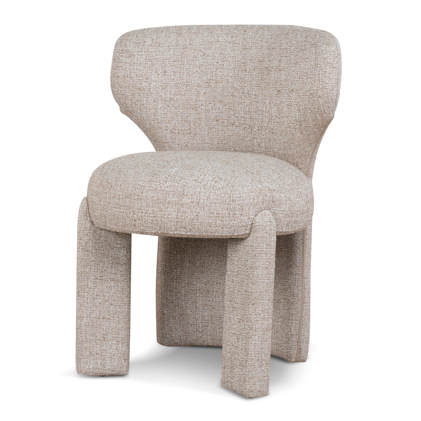 Cory Fabric Dining Chair - Pale Beige