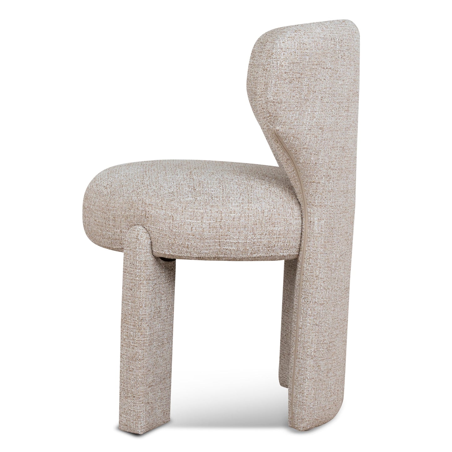 Cory Fabric Dining Chair - Pale Beige