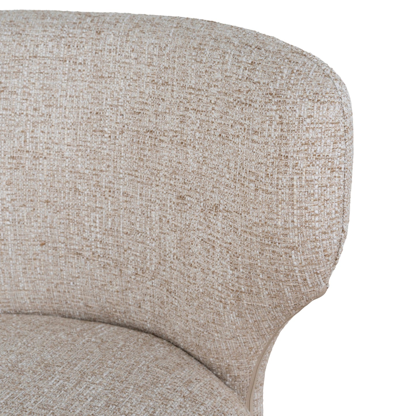 Cory Fabric Dining Chair - Pale Beige