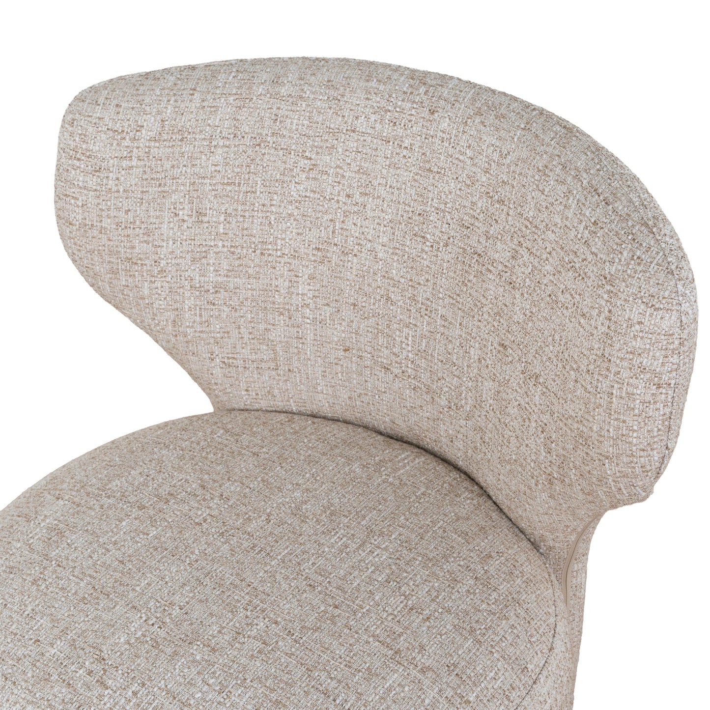 Cory Fabric Dining Chair - Pale Beige